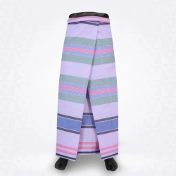 White Hit Grey Steel Grey Ring Cotton Lungi